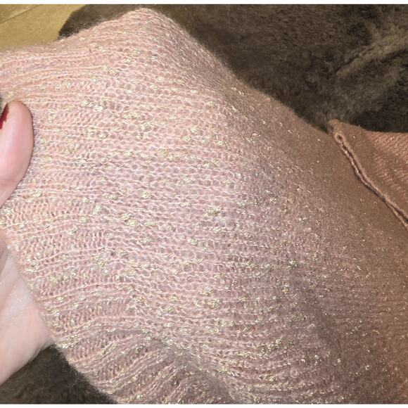 Piazza Sempione Pink And Gold Short Sleeve Shirt Made In Italy - Picture 5 of 6